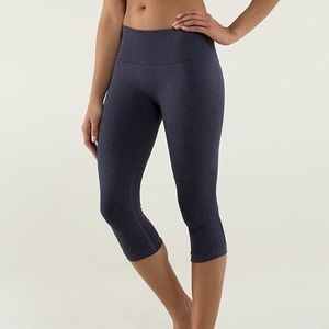 Gray Cropped Lululemon Leggings Size 2